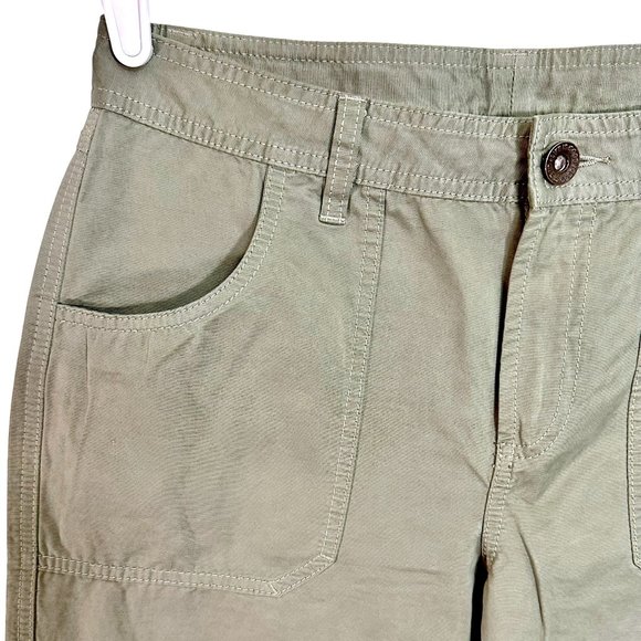 Life Is Good Green Chino Straight Leg Pants Women's 8 - Picture 3 of 10